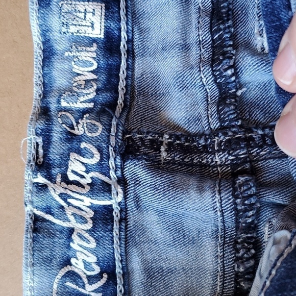 Revolution  by Revolt distressed 5 pckt jewel studded denim shorts Girls… - Picture 7 of 10